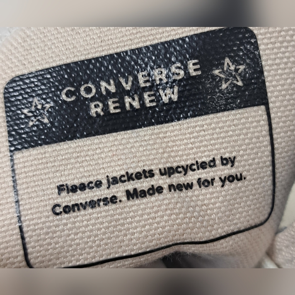 Converse Womens Chuck  70 Hi Top Upcycle Fleece 172267C Red Blue Black Gray 6 US - Picture 4 of 11